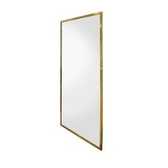 Harvey Probber Harvey Probber Large Rectangular Mirror with Brass Frame 1950s - 950322