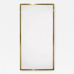 Harvey Probber Harvey Probber Large Rectangular Mirror with Brass Frame 1950s - 952854