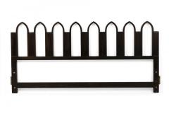 Harvey Probber Harvey Probber Mid Century American Arch King Size Walnut Headboard - 4272456
