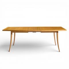 Harvey Probber Harvey Probber Mid Century Bleached Mahogany Saber Leg Dining Table with 1 Leaf - 4439571