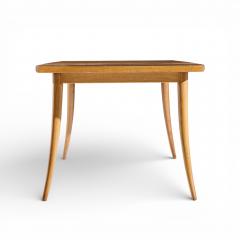 Harvey Probber Harvey Probber Mid Century Bleached Mahogany Saber Leg Dining Table with 1 Leaf - 4439573