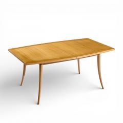 Harvey Probber Harvey Probber Mid Century Bleached Mahogany Saber Leg Dining Table with 1 Leaf - 4439578