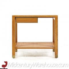 Harvey Probber Harvey Probber Mid Century Bleached Mahogany and Cane Side Table - 3275523