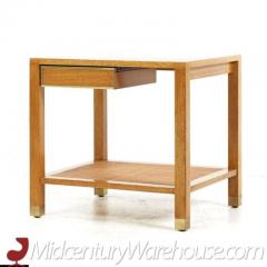 Harvey Probber Harvey Probber Mid Century Bleached Mahogany and Cane Side Table - 3275530