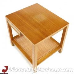 Harvey Probber Harvey Probber Mid Century Bleached Mahogany and Cane Side Table - 3275583
