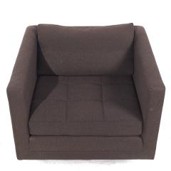 Harvey Probber Harvey Probber Mid Century Cube Swivel Lounge Chairs Pair - 3834696