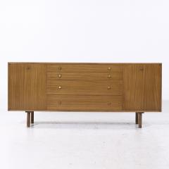 Harvey Probber Harvey Probber Mid Century Mahogany and Brass Credenza and Hutch - 4074027