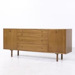 Harvey Probber Harvey Probber Mid Century Mahogany and Brass Credenza and Hutch - 4074030