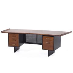 Harvey Probber Harvey Probber Mid Century Rosewood Curved Executive Desk - 3975714