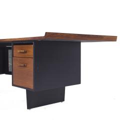 Harvey Probber Harvey Probber Mid Century Rosewood Curved Executive Desk - 3975719