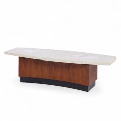 Harvey Probber Harvey Probber Mid Century Terrazzo and Walnut Coffee Table - 4298455