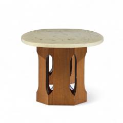 Harvey Probber Harvey Probber Mid Century Walnut and Stone Coffee Table - 4390869