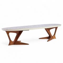 Harvey Probber Harvey Probber Mid Century Walnut and Terrazzo Coffee Table - 4403904