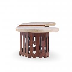 Harvey Probber Harvey Probber Mid Century Walnut and Terrazzo Marble Top Coffee Table - 4492619