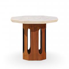 Harvey Probber Harvey Probber Mid Century Walnut and Terrazzo Side End Tables Pair - 4527867