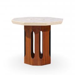 Harvey Probber Harvey Probber Mid Century Walnut and Terrazzo Side End Tables Pair - 4527870