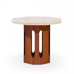 Harvey Probber Harvey Probber Mid Century Walnut and Terrazzo Side End Tables Pair - 4527872