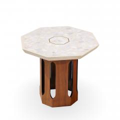 Harvey Probber Harvey Probber Mid Century Walnut and Terrazzo Side End Tables Pair - 4527874