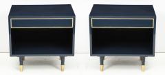 Harvey Probber Harvey Probber Midnight Blue Lacquer Nightstands - 755939