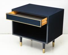 Harvey Probber Harvey Probber Midnight Blue Lacquer Nightstands - 755943