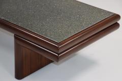 Harvey Probber Harvey Probber Modernist Mahogany Coffee Table With Resin Top - 3261986