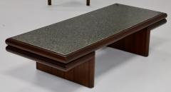 Harvey Probber Harvey Probber Modernist Mahogany Coffee Table With Resin Top - 3261987