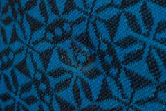Harvey Probber Harvey Probber Oversized Blue Patterned Upholstered Lounge Armchair - 2793435
