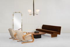 Harvey Probber Harvey Probber Rare Slipper Sofa Mahogany Wood and Mohair 1955c - 4249418