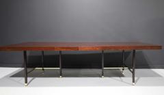 Harvey Probber Harvey Probber Rosewood Dining Table with Brass Trim - 2254405