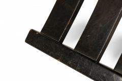 Harvey Probber Harvey Probber Scissor Form Ebonized Wood And Black Leather Side Chair - 3169922