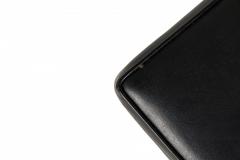 Harvey Probber Harvey Probber Scissor Form Ebonized Wood And Black Leather Side Chair - 3169925