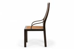 Harvey Probber Harvey Probber Slat Back Wood and Caned Seat Side Chairs - 2787873