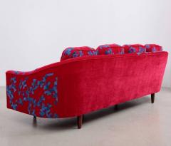 Harvey Probber Harvey Probber Sofa with Jupe by Jackie Hand Embroidered Fabric - 543163