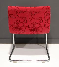 Harvey Probber Harvey Probber Style Cantilevered Dining Chair in Red Velvet - 2561407