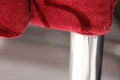 Harvey Probber Harvey Probber Style Cantilevered Dining Chair in Red Velvet - 2561411