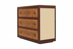 Harvey Probber Harvey Probber Style Drawer Cabinet In Bamboo And Mirrored Glass 1970s - 853015