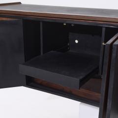Harvey Probber Harvey Probber Style Mid Century Walnut Wall Mounted Curved Credenza - 4113696