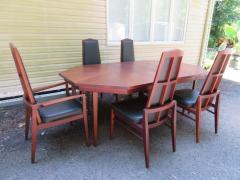 Harvey Probber Harvey Probber Style Walnut Octagon Extension Table 3 Leaves Mid Century Modern - 1414423