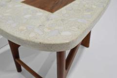 Harvey Probber Harvey Probber Terrazzo and Walnut Side Table - 1723755