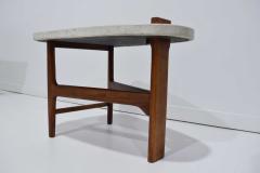 Harvey Probber Harvey Probber Terrazzo and Walnut Side Table - 1723757