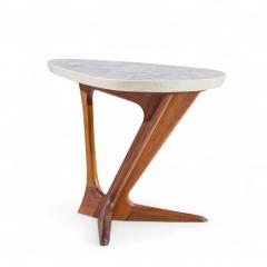 Harvey Probber Harvey Probber Walnut and Terrazzo Side End Tables Pair - 4403440