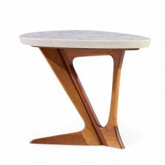 Harvey Probber Harvey Probber Walnut and Terrazzo Side End Tables Pair - 4403443