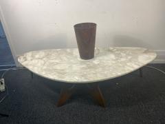 Harvey Probber MONUMENTAL MID CENTURY MARBLE BOOMERANG COFFEE TABLE - 3997509