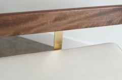 Harvey Probber Mahogany and Brass Daybed by Harvey Probber C 1950s - 4225995
