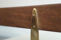 Harvey Probber Mahogany and Brass Daybed by Harvey Probber C 1950s - 4225997