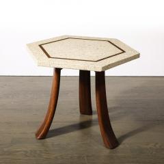 Harvey Probber Mid Century Modernist Hexagonal Terrazzo Side Table by Harvey Probber - 3819489