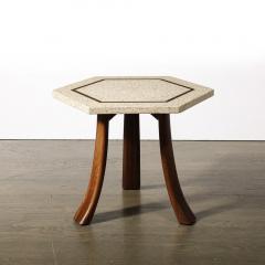 Harvey Probber Mid Century Modernist Hexagonal Terrazzo Side Table by Harvey Probber - 3819491