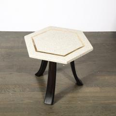 Harvey Probber Mid Century Modernist Hexagonal Terrazzo Side Table by Harvey Probber - 4622789