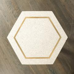 Harvey Probber Mid Century Modernist Hexagonal Terrazzo Side Table by Harvey Probber - 4622790