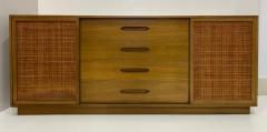 Harvey Probber Mid century Modern Harvey Probber Dresser in Bleached Mahogany Cane Doors - 3532785